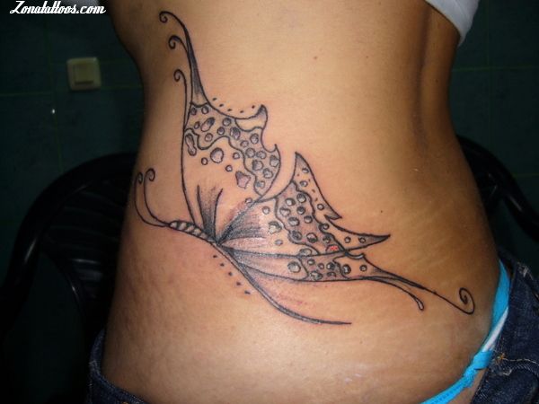 Tattoo. Tatuaje Calavera de Mariposa Tatuajes de Mariposas 15