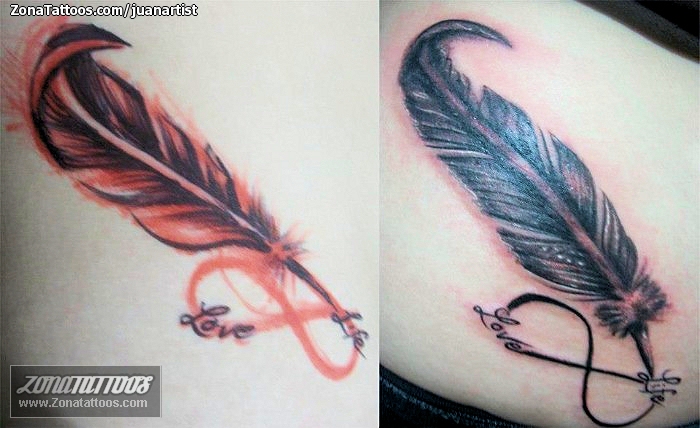 Tatuajes y diseños de plumas