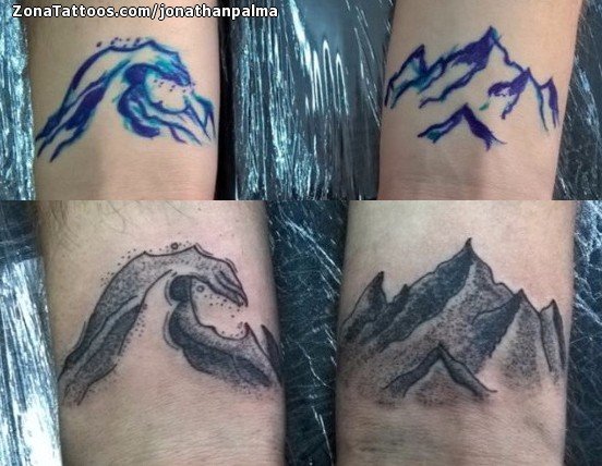 Tattoo of Mountains, Waves