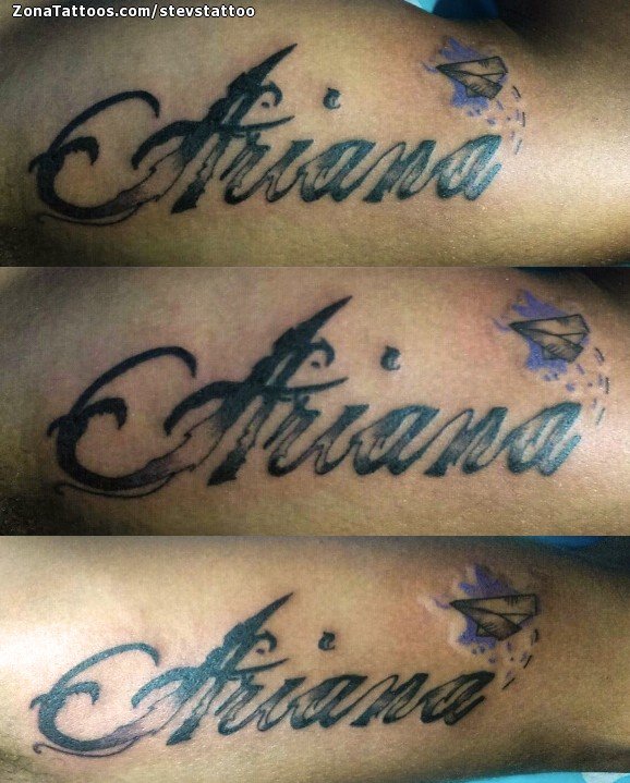Tatuaje De Ariana Nombres Letras