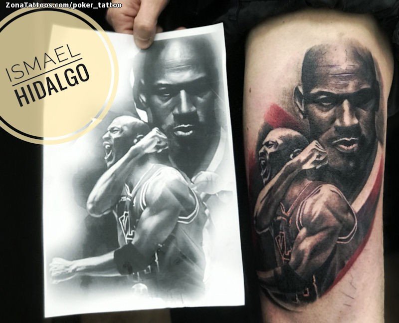 Michael Jordan Tattoo футбол Tatuagens De Basquete Tatuagem
