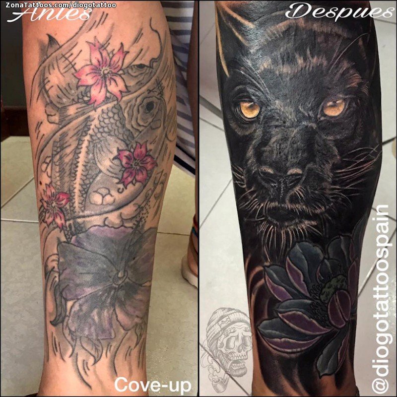 Panther Coverup by Julian Zeff TattooNOW