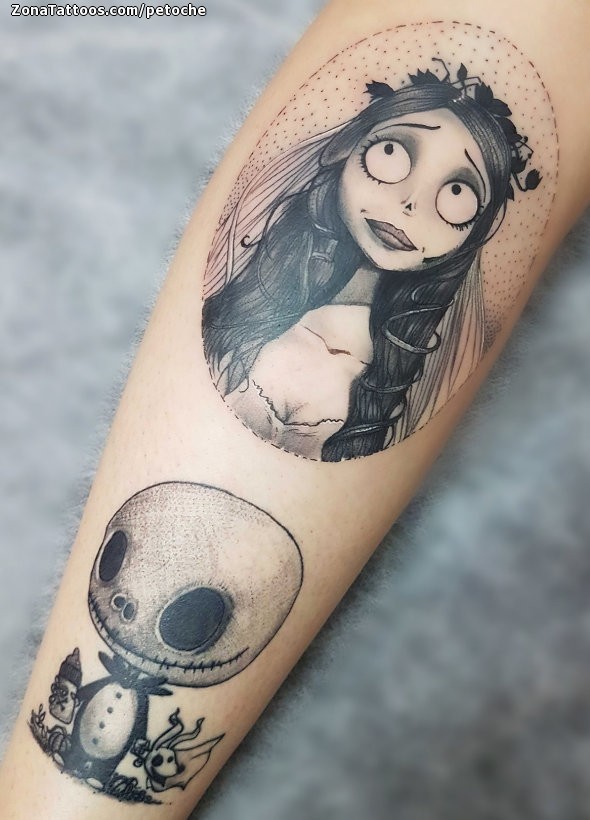 corpse bride surrounded by butterflies tattooTikTok Search