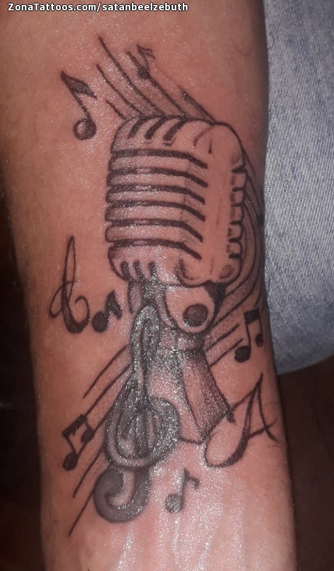 Tattoo of Microphones