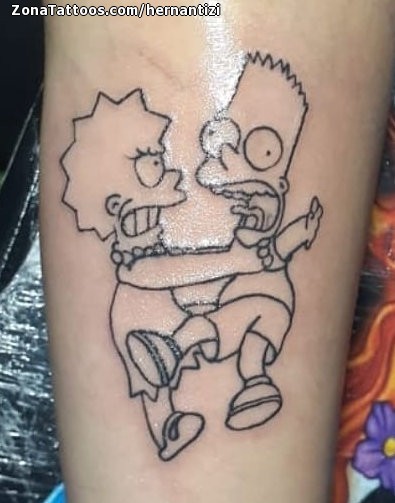 Tattoo of The Simpsons TV Shows