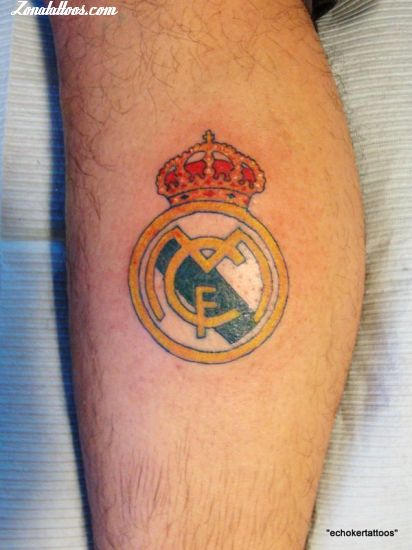 Tattoo of Soccer-Football, Badges, Real Madrid