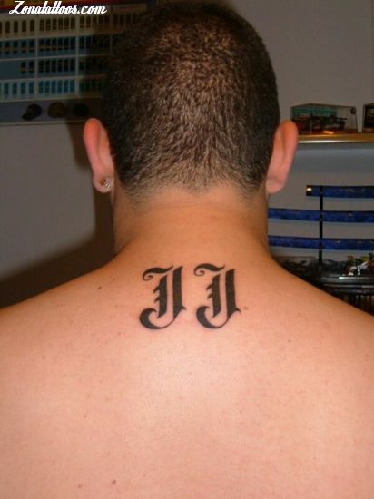 Tattoo of Initials, Letters