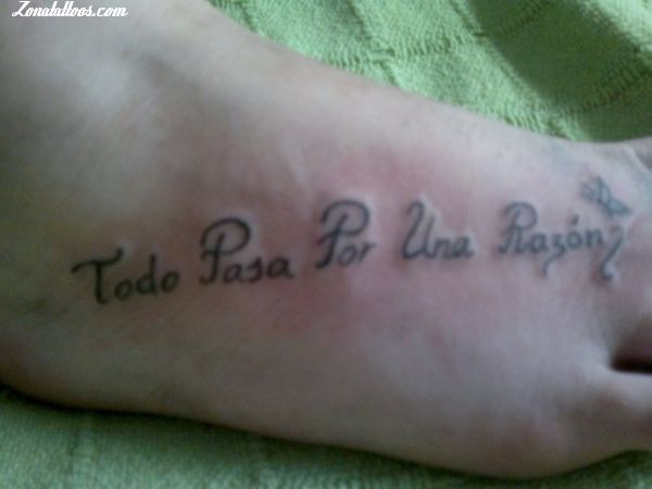 Tatuaje de Frases