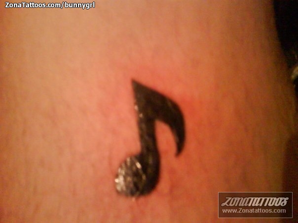 Tattoo of Musical notes Music