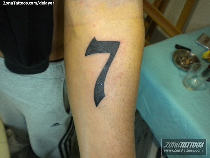 Tatuaje de Números