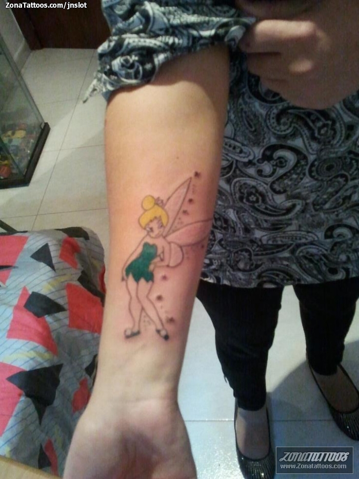 Tattoo of Tinkerbell, Fairies, Disney