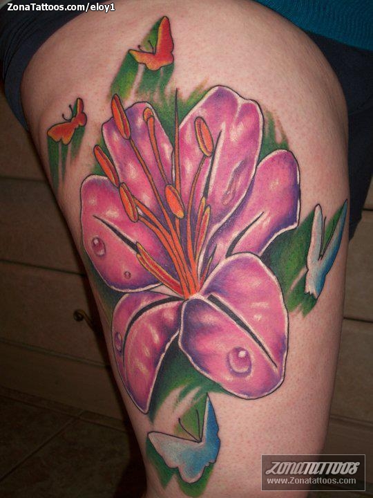 Tatuaje de Flores, Lirios