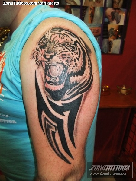 Tatuaje de Tigres, Animales, Tribales