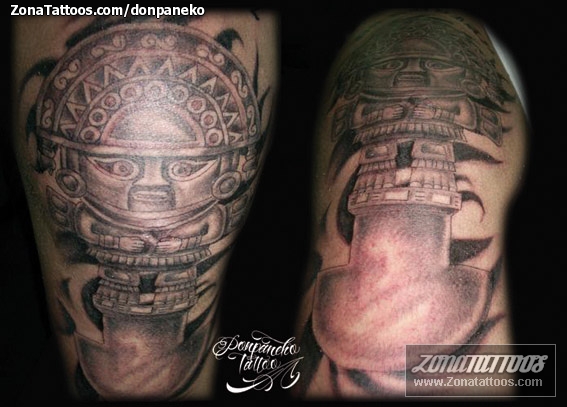 Tribal Tumi Tattoo Design   AZTEC TATTOOS  Warvox Aztec Mayan Inca Tattoo  Designs