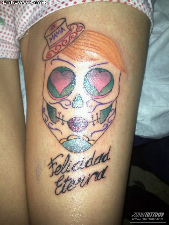 Sugar skull and some colour by Conor  Tatt House Belfast  Facebook