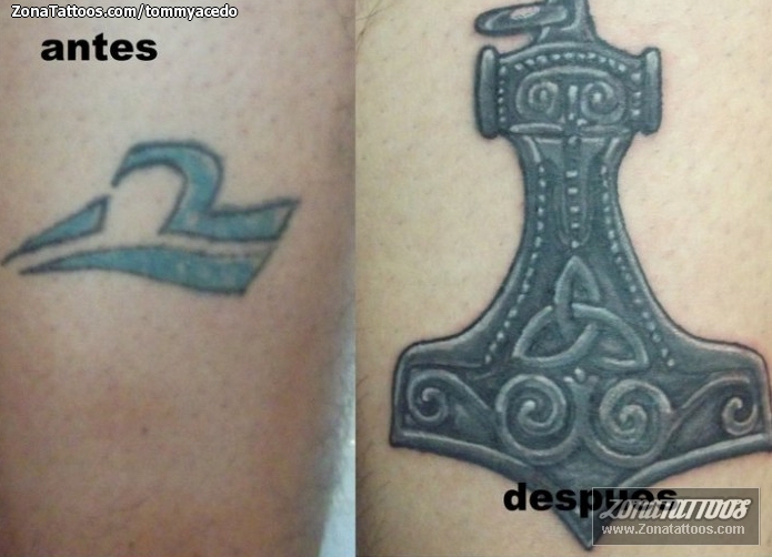 Tattoo of Cover Up, Mjölnir