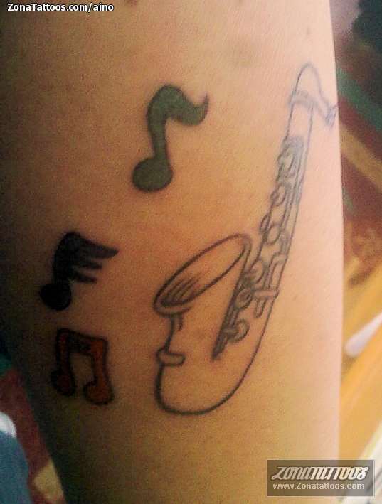 Tattoo of Music, Musical notes
