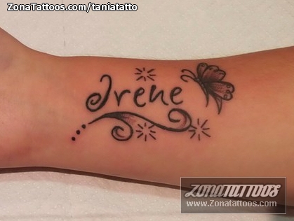 Tatuajes con el nombre de irene