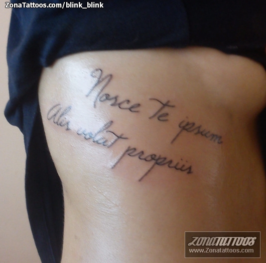 Tattoo of Letters, Latin