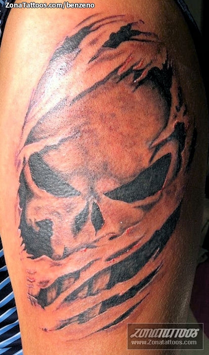 Tattoo uploaded by Bracjan Gielawski  PUNISHER SKULL SKETCH  SKETCHTATTOO  Tattoodo