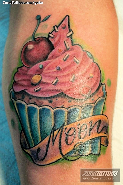 Tattoo of Cupcakes, Sweets