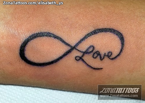 Tatuaje de Símbolos, Infinitos, Love