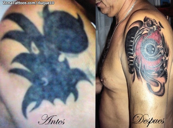 Tatuaje de Cover Up, Brazo, Biorgánicos