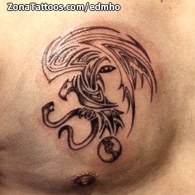 Tattoo of Tribal, Chest