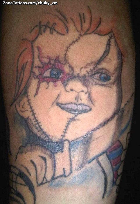 Chucky Tattoo Design Painting