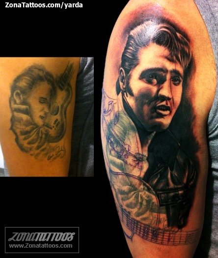 Elvis Tattoo by Mike DeVries TattooNOW