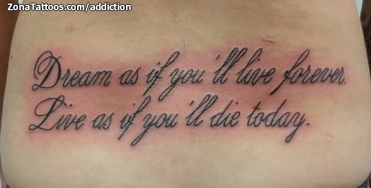 Tatuaje de addiction