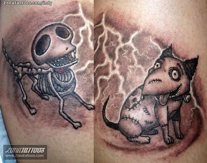 Tattoo of Frankenweenie, Tim Burton, Animals