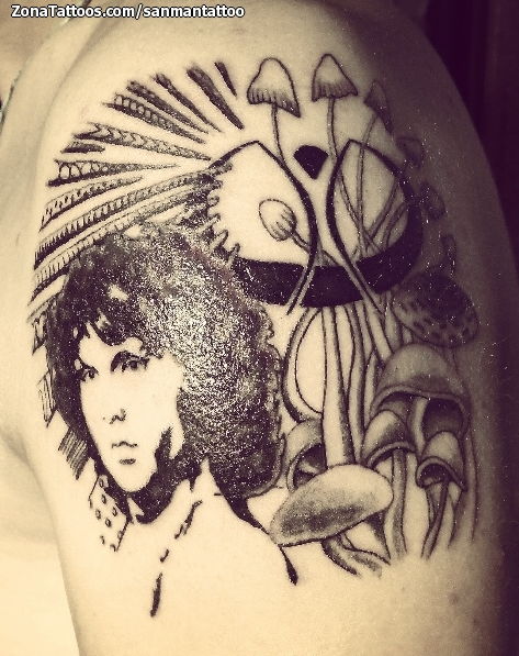Jim Morrison by Silvija  Super 7 Tattoo Vilnius Lithuania  Super hero  tattoos Hero tattoo Tattoos
