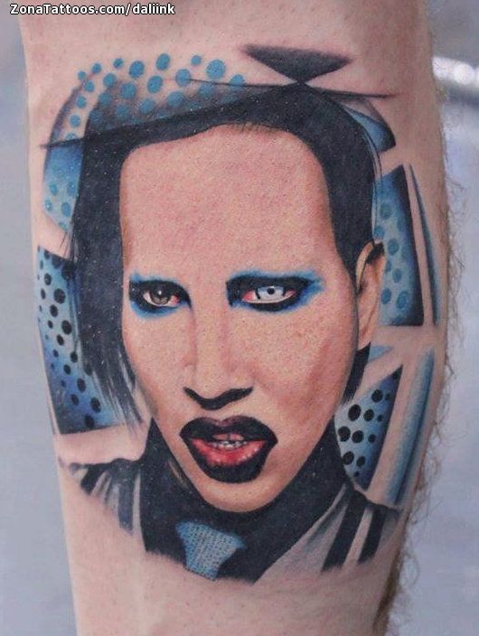Man showing his arm tattoo Marilyn Manson music stars marilyn manson png   PNGEgg