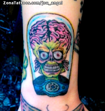 Tattoo Snob on Instagram Mars Attacks by thealexwright at  grindhousetattooproductions on Macclesfield England ackackack  marsattacks aliens thealexwright