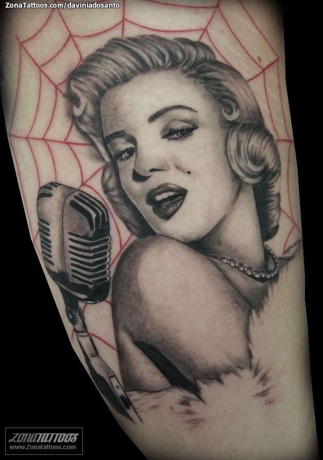 Drawings Of Marilyn Monroe With Tattoos