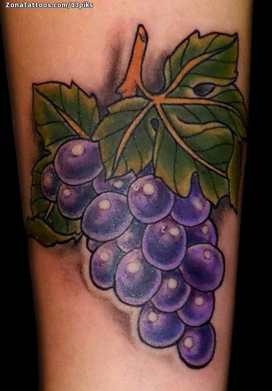Tattoos and Tattoo Flash: Grapes