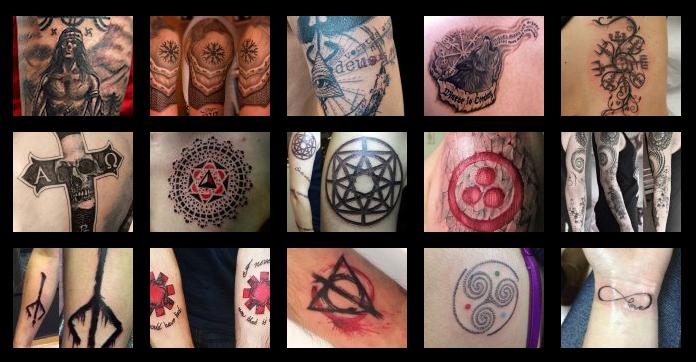 Tatuajes y diseños con símbolos