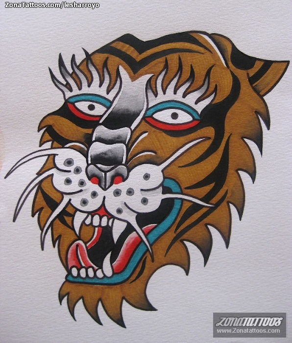 Buy Tiger Tattoo Flash Online In India  Etsy India