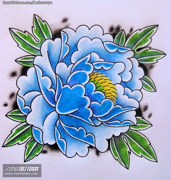 japanese flower tattoo stencils