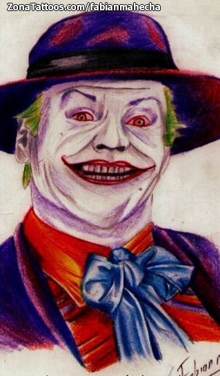Tattoo flash photo Joker, People