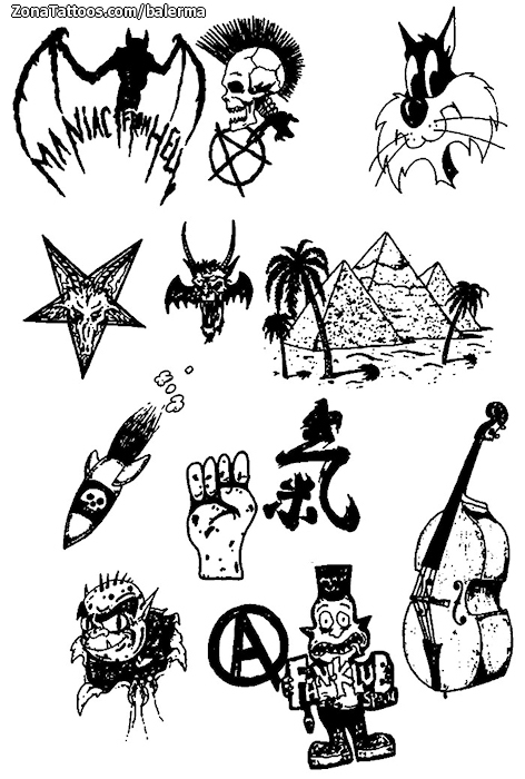 Tattoo punk Spectacular Deals