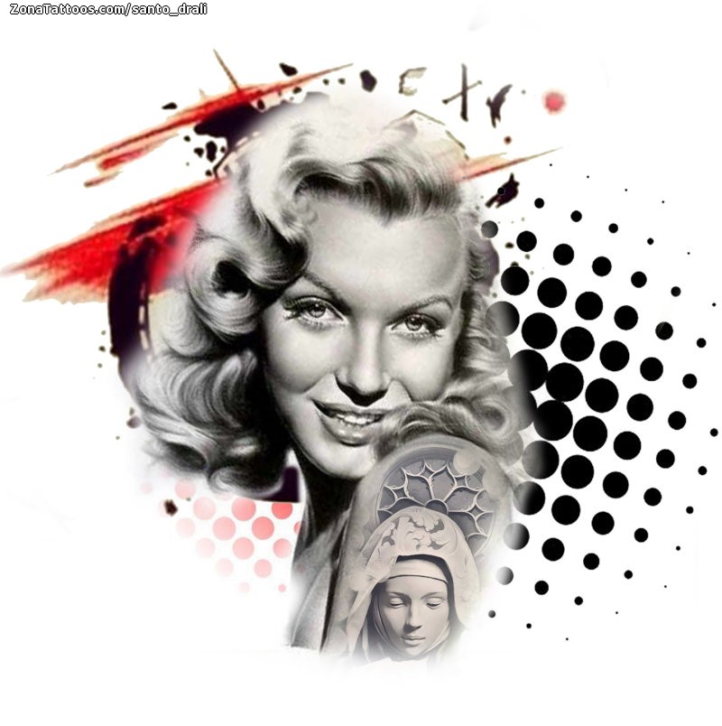Foto de diseño Marilyn Monroe, Rostros, Personas